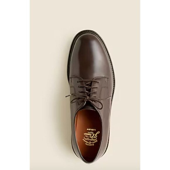 J Crew Ludlow derbys Men\'s Dress Shoe Leather Dark Brown $248 Size 10 [jb]